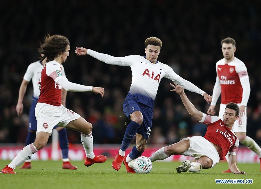 (SP)BRITAIN-LONDON-FOOTBALL-CARABAO CUP-ARSENAL VS TOTTENHAM HOTSPUR