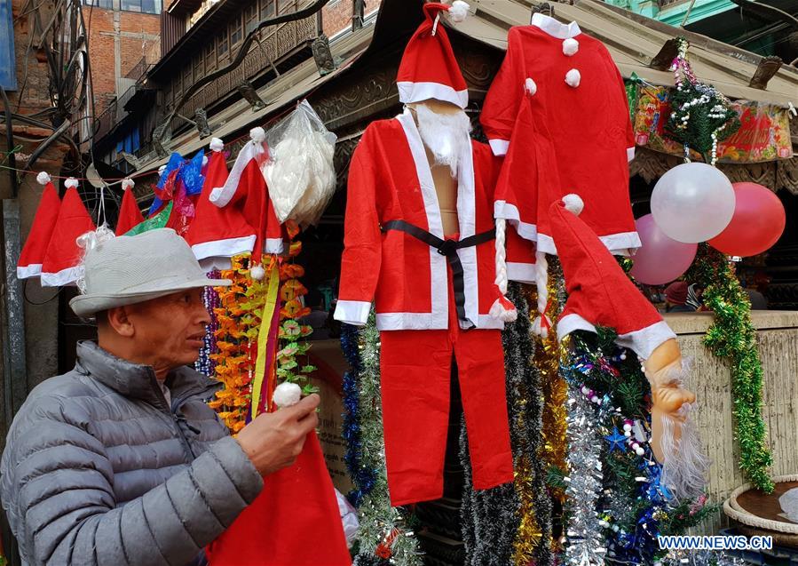 NEPAL-KATHMANDU-CHRISTMAS-CELEBRATION