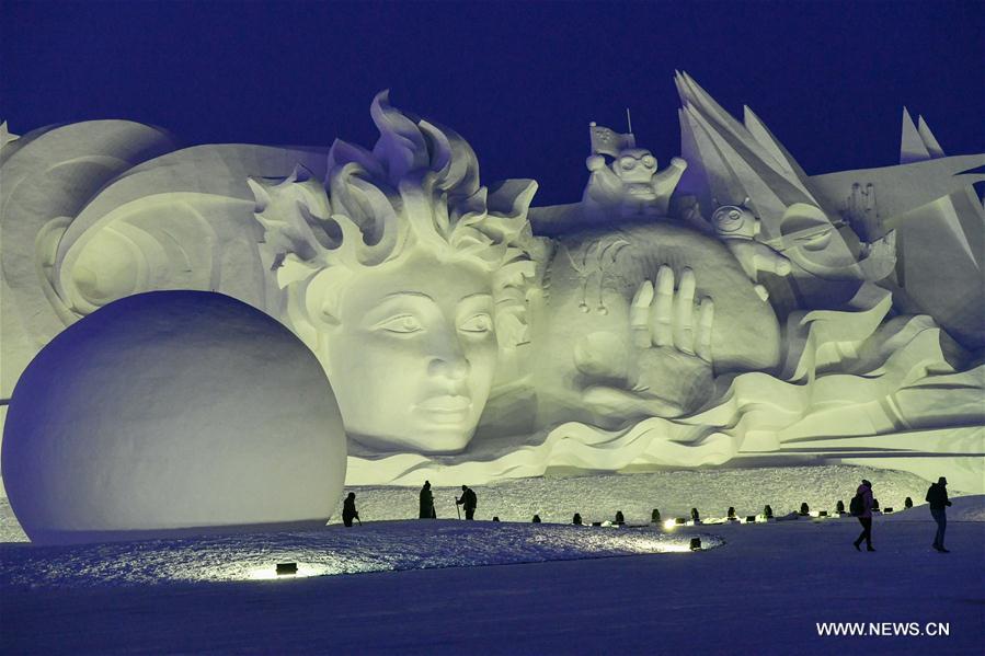 CHINA-HARBIN-SNOW SCULPTURE ART EXPO (CN)