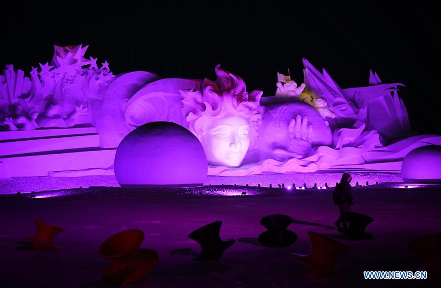 CHINA-HEILONGJIANG-HARBIN-SNOW SCULPTURE ART EXPO (CN)