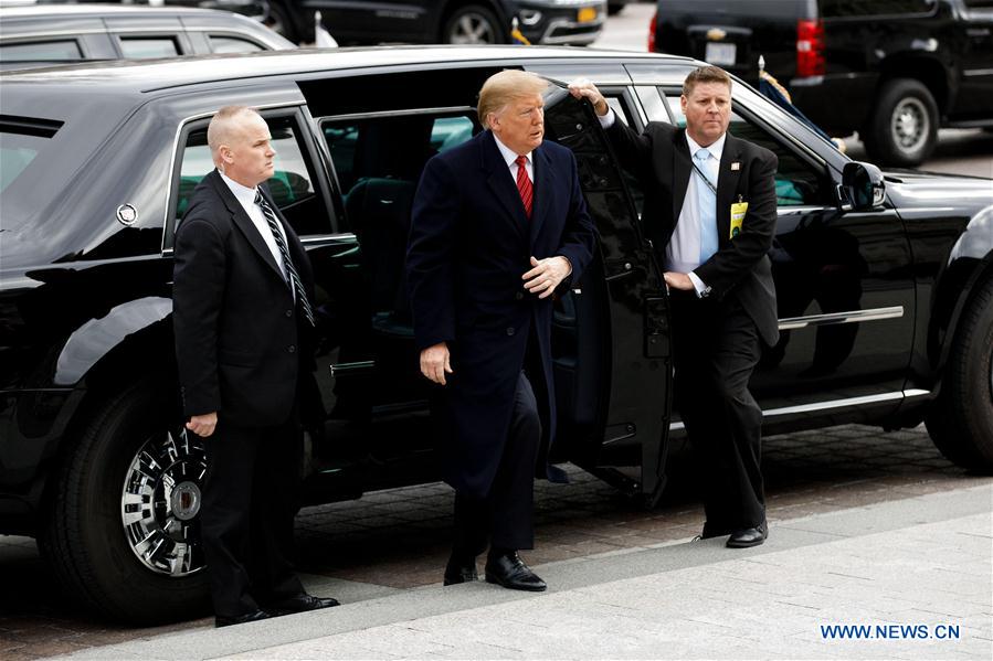 U.S.-WASHINGTON D.C.-TRUMP-SENATE REPUBLICAN POLICY LUNCH