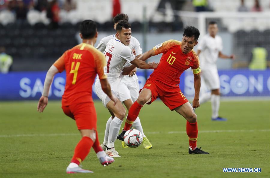 (SP)UAE-ABU DHABI-SOCCER-AFC ASIAN CUP 2019-GROUP C-CHN VS PHI