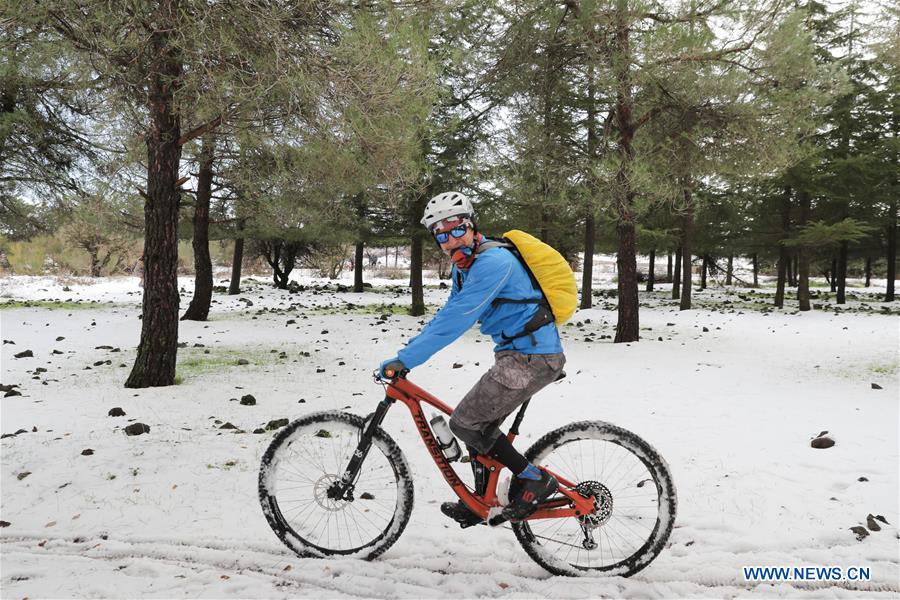 MIDEAST-GOLAN HEIGHTS-SNOW