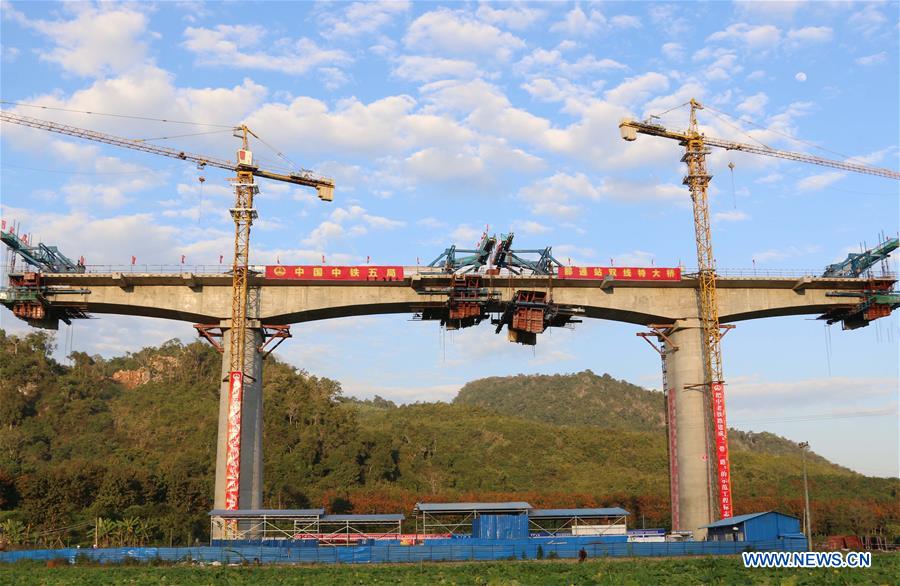 LAOS-NAMOR-CHINA-LAOS RAILWAY-BEAM CLOSURE