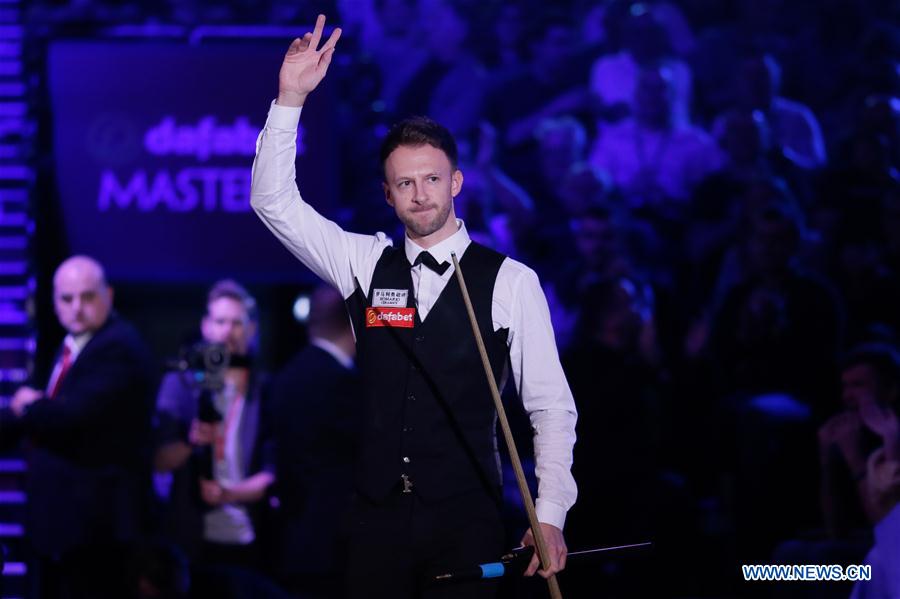 (SP) BRITAIN-LONDON-SNOOKER-MASTERS 2019-TRUMP VS ROBERTSON