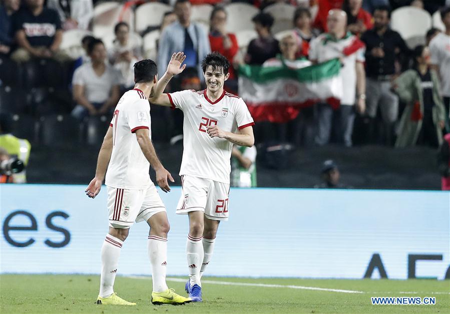 (SP)UAE-ABU DHABI-FOOTBALL-ASIAN CUP-CHINA-IRAN