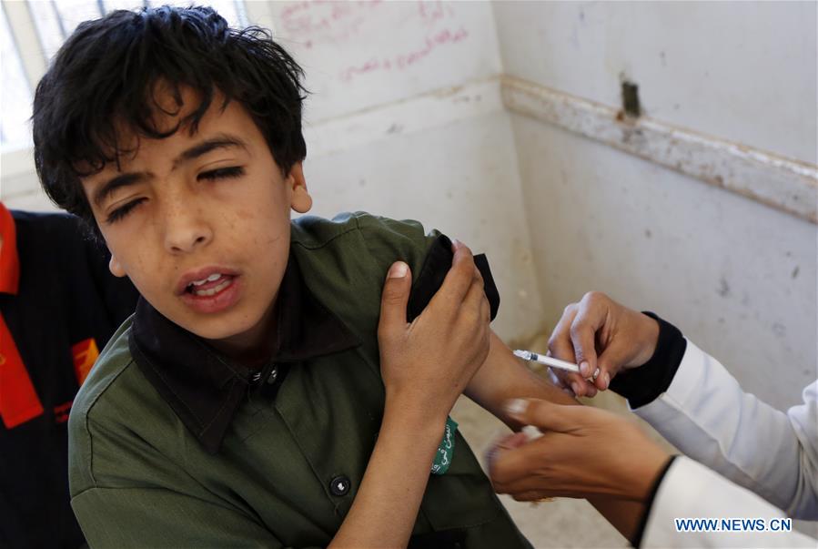 YEMEN-SANAA-MEASLES-RUBELLA-VACCINATION