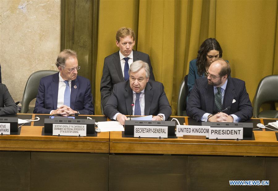 SWITZERLAND-GENEVA-UN CONFERENCE ON DISARMAMENT-GUTERRES