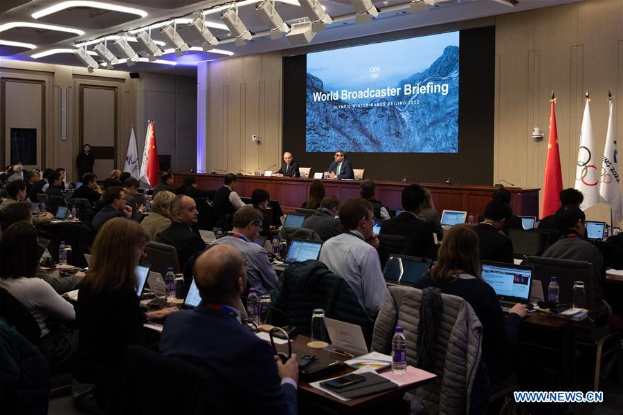 (SP)CHINA-BEIJING-WINTER OLYMPICS-BROADCASTER BRIEFING(CN)