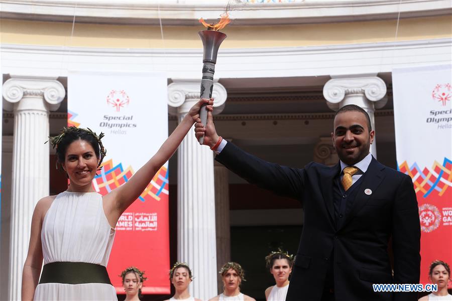 (SP)GREECE-ATHENS-SPECIAL OLYMPICS-LIGHTING FLAME