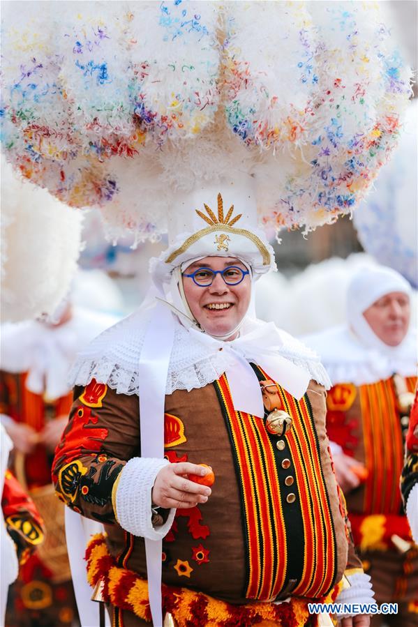 BELGIUM-BINCHE-CARNIVAL-PARADE