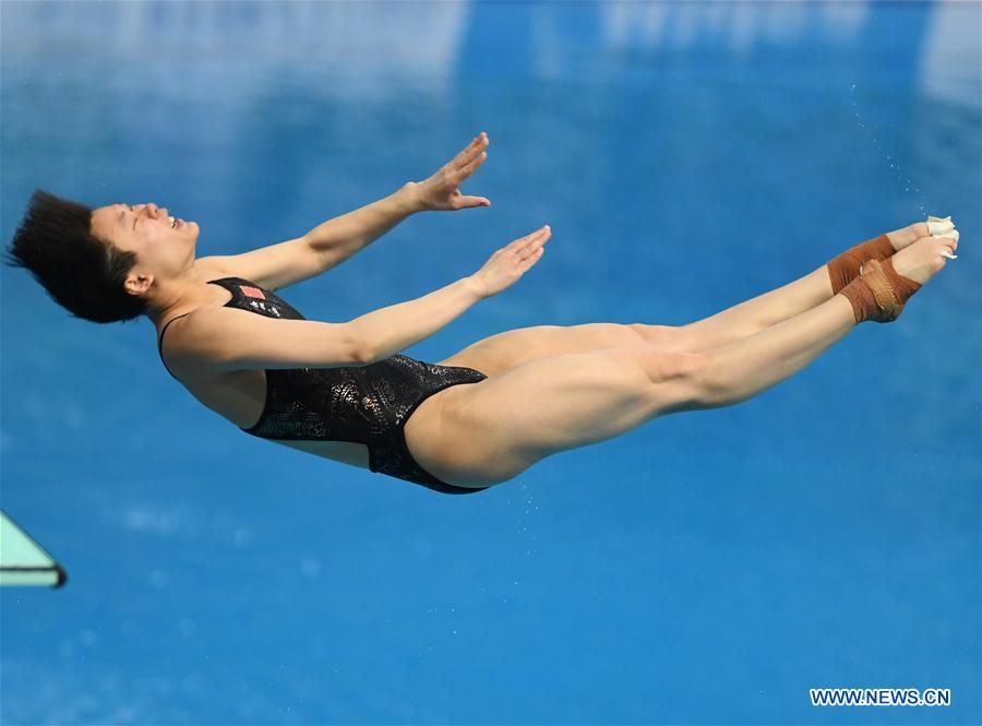 (SP)CHINA-BEIJING-DIVING-FINA WORLD SERIES-WOMEN'S 3M SPRINGBOARD