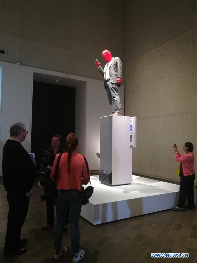 AUSTRALIA-CANBERRA-NATIONAL GALLERY-WAX CANDLE SCULPTURE-UNVEILING