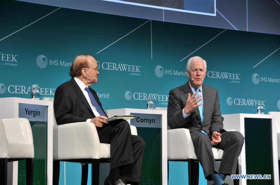 U.S.-HOUSTON-CERAWEEK-CORNYN