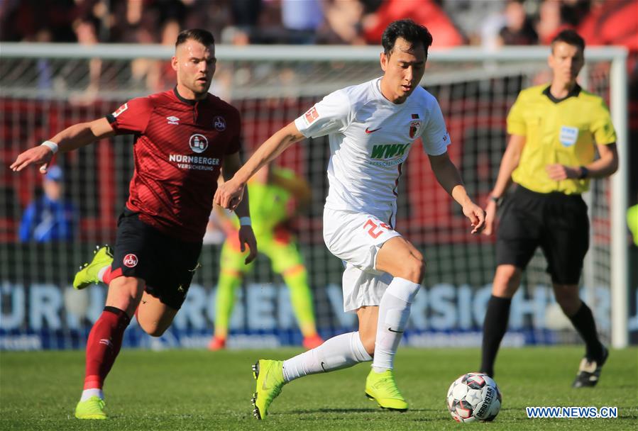 (SP)GERMANY-NUREMBERG-SOCCER-BUNDESLIGA-NUREMBERG VS AUGSBURG