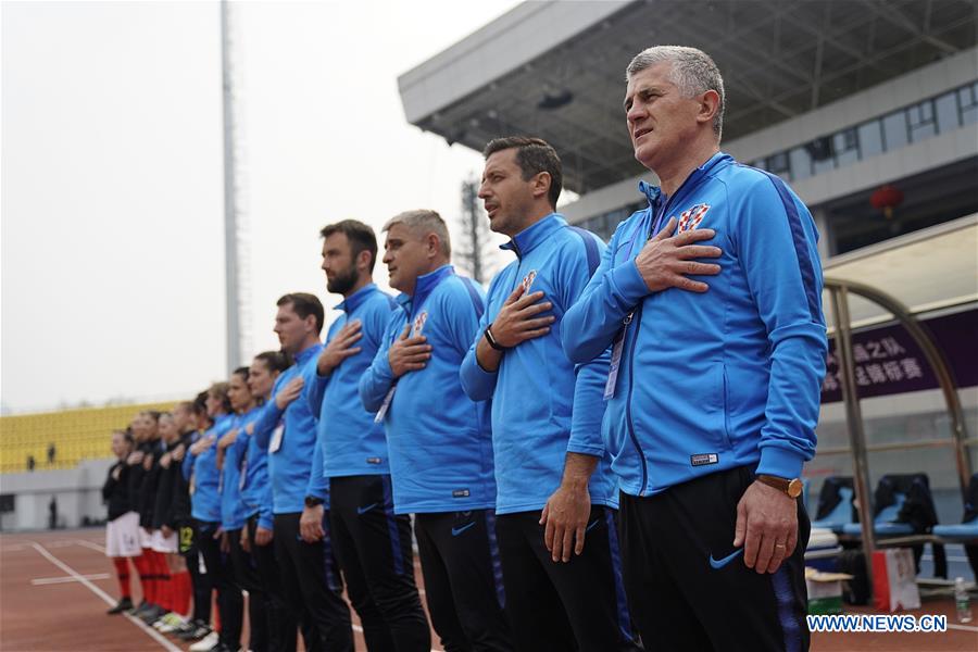 (SP)CHINA-WUHAN-FOOTBALL-INTERNATIONAL WOMEN'S FOOTBALL TOURNAMENT WUHAN 2019-CAMEROON VS CROATIA (CN)