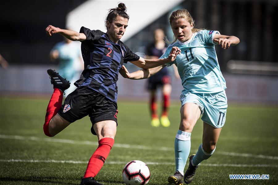 (SP)CHINA-WUHAN-FOOTBALL-INTERNATIONAL WOMEN'S FOOTBALL TOURNAMENT WUHAN 2019-3RD PLACE FINAL-RUSSIA VS CROATIA