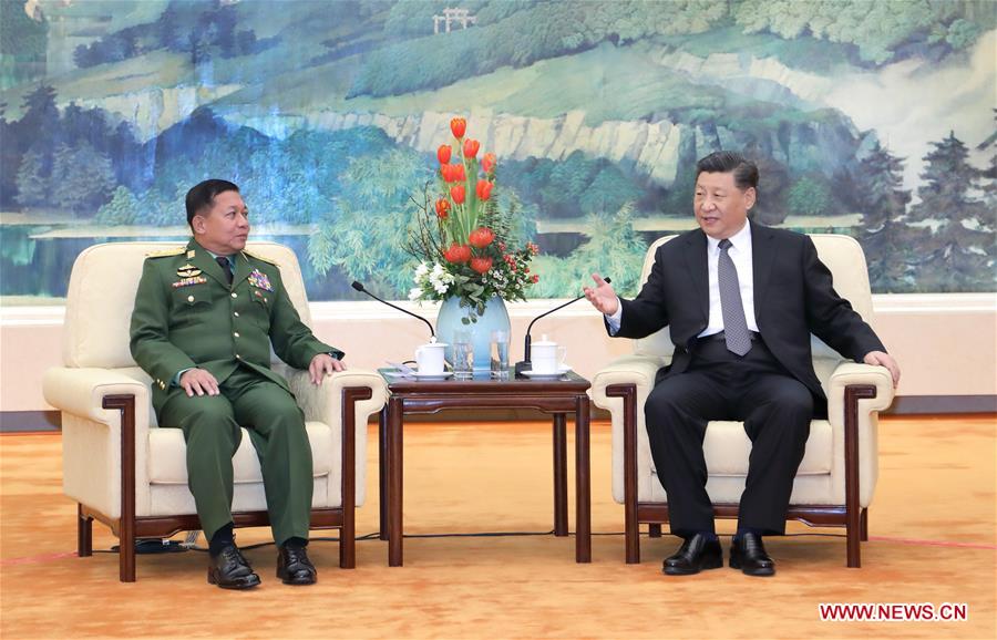 CHINA-BEIJING-XI JINPING-MYANMAR-MEETING (CN)