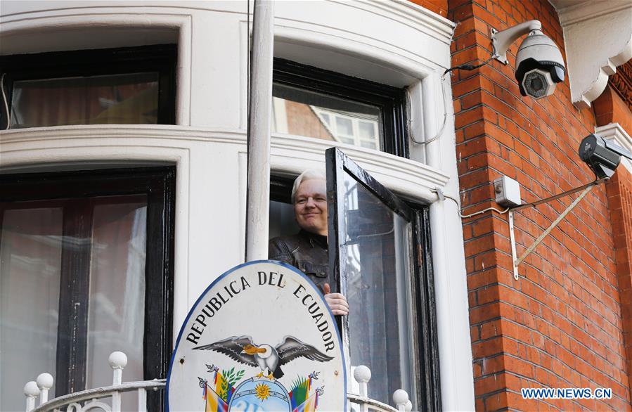 BRITAIN-LONDON-JULIAN ASSANGE-ARREST