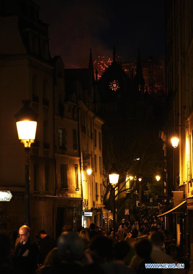 FRANCE-PARIS-NOTRE DAME CATHEDRAL-FIRE