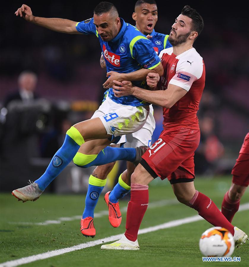 (SP)ITALY-NAPLES-SOCCER-UEFA EUROPA LEAGUE-QUARTERFINAL-NAPOLI VS ARSENAL