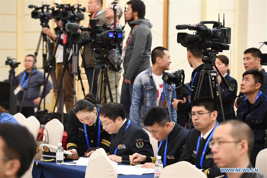 CHINA-QINGDAO-PLA NAVY-PRESS CONFERENCE(CN)