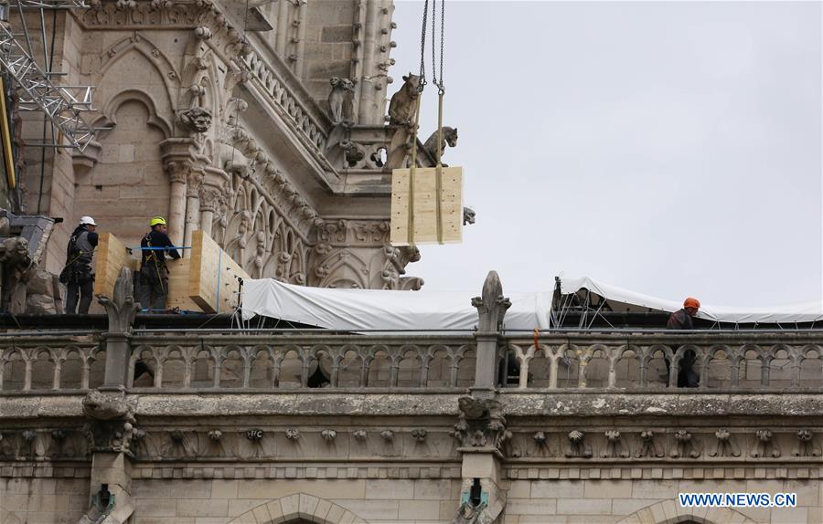 FRANCE-PARIS-NOTRE-DAME CATHEDRAL-RAIN-PROTECTION