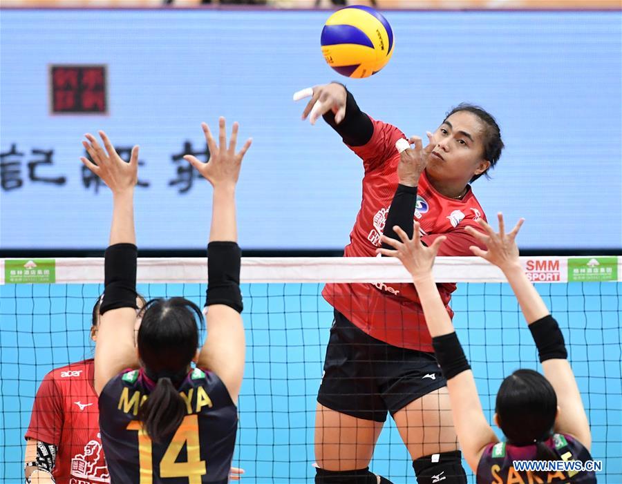 (SP)CHINA-TIANJIN-ASIAN WOMEN'S CLUB VOLLEYBALL CHAMPIONSHIP-JPN VS THA(CN)