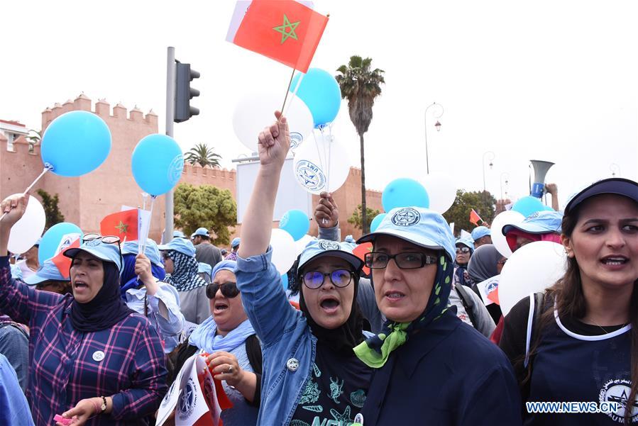 MOROCCO-RABAT-LABOR DAY-RALLY