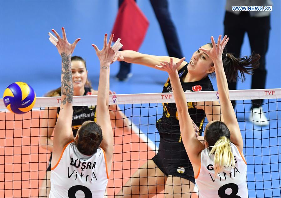 (SP)TURKEY-ISTANBUL-VOLLEYBALL-TURKISH WOMEN'S LEAGUE-VAKIFBANK VS ECZACIBASI