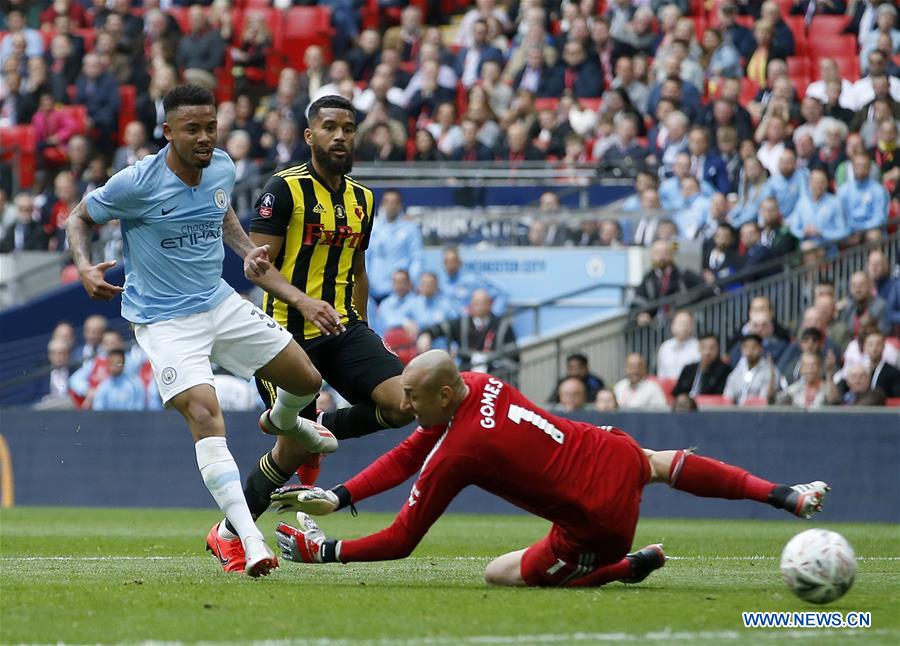 (SP)BRITAIN-LONDON-FOOTBALL-FA CUP-FINAL-MAN CITY VS WATFORD