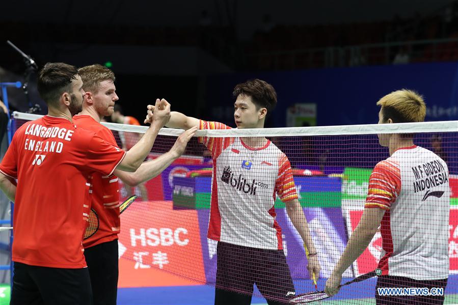 (SP)CHINA-NANNING-BADMINTON-TOTAL BWF SUDIRMAN CUP 2019-INDONESIA VS ENGLAND (CN)