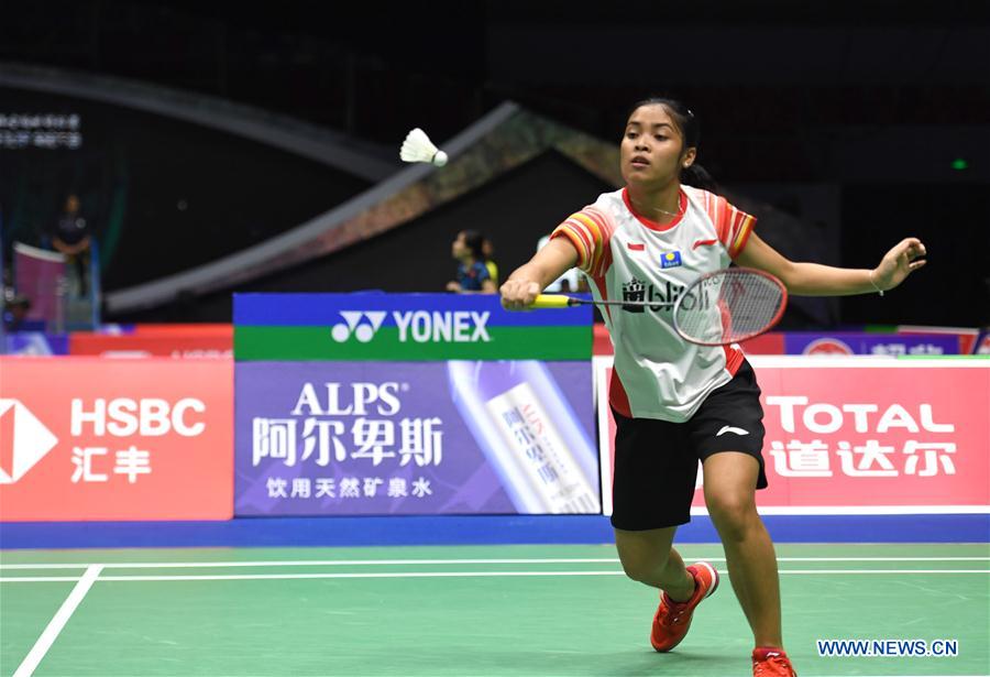 (SP)CHINA-NANNING-BADMINTON-TOTAL BWF SUDIRMAN CUP 2019-INDONESIA VS ENGLAND (CN)