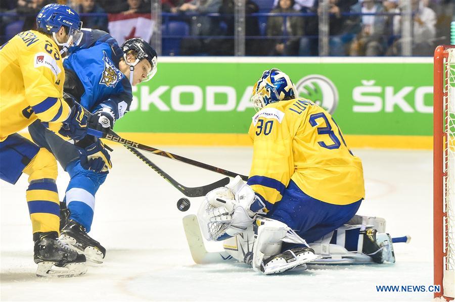 (SP)SLOVAKIA-KOSICE-ICE HOCKEY-IIHF-WORLD CHAMPIONSHIP-QUARTERFINAL-FIN VS SWE