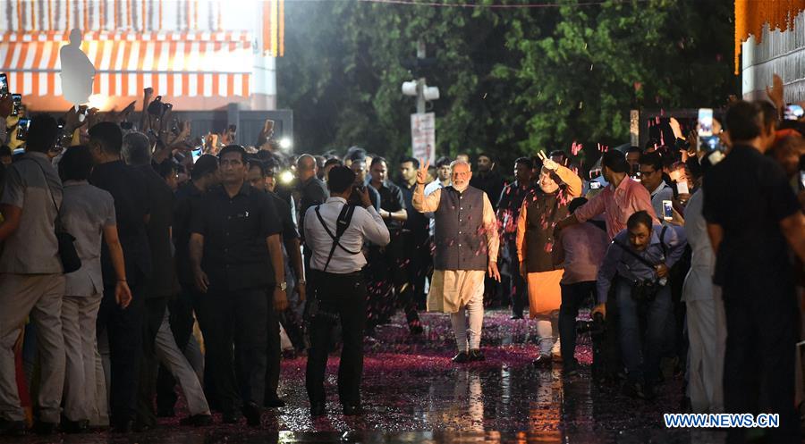 INDIA-NEW DELHI-GENERAL ELECTIONS-BJP-WINNING