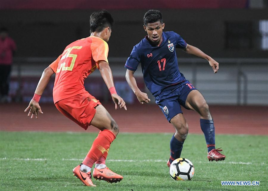 (SP)CHINA-CHENGDU-FOOTBALL-PANDA CUP INTERNATIONAL YOUTH TOURNAMENT-CHN U18 VS THA U18 (CN)