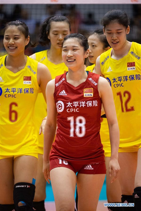 (SP)CHINA-MACAO-VOLLEYBALL-NATIONS LEAGUE-CHN VS BEL (CN)