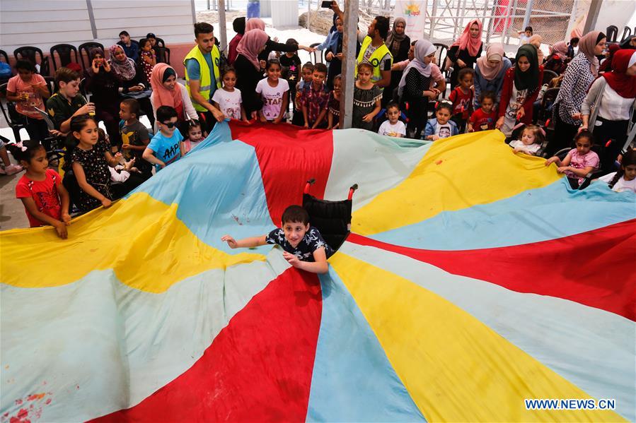 MIDEAST-GAZA-SUMMER CAMP