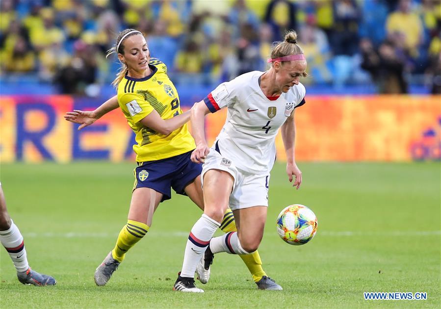 (SP)FRANCE-LE HAVRE-SOCCER-FIFA WOMEN'S WORLD CUP-SWE VS USA