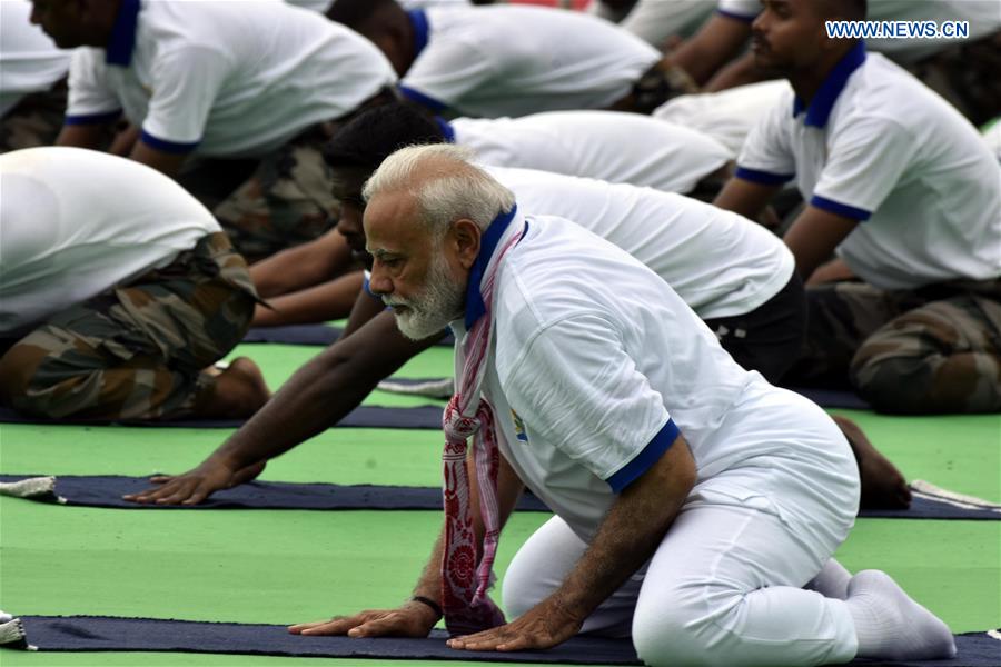 INDIA-RANCHI-INTERNATIONAL YOGA DAY-MODI