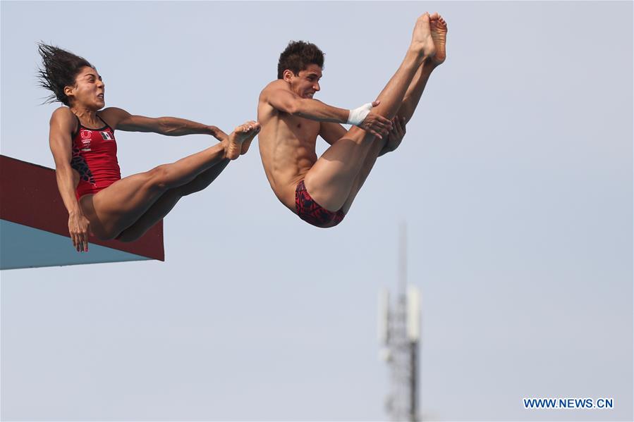 (SP)ITALY-NAPLES-SUMMER UNIVERSIADE-DIVING-PLATFORM SYNCHRO MIXED-FINAL