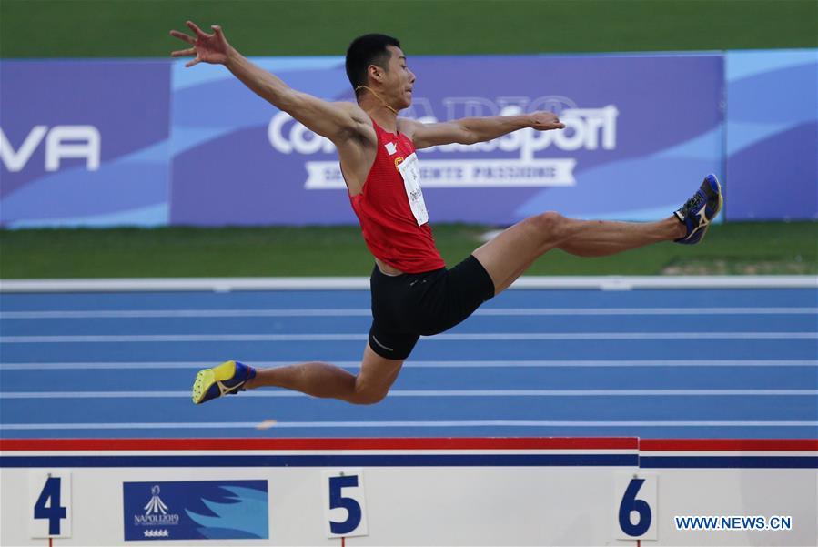 (SP)ITALY-NAPLES-SUMMER UNIVERSIADE 2019-ATHLETICS-MEN'S LONG JUMP