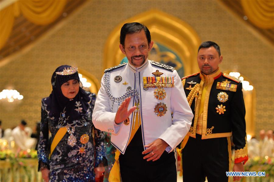 BRUNEI-BANDAR SERI BEGAWAN-SULTAN-BIRTHDAY-ROYAL BANQUET