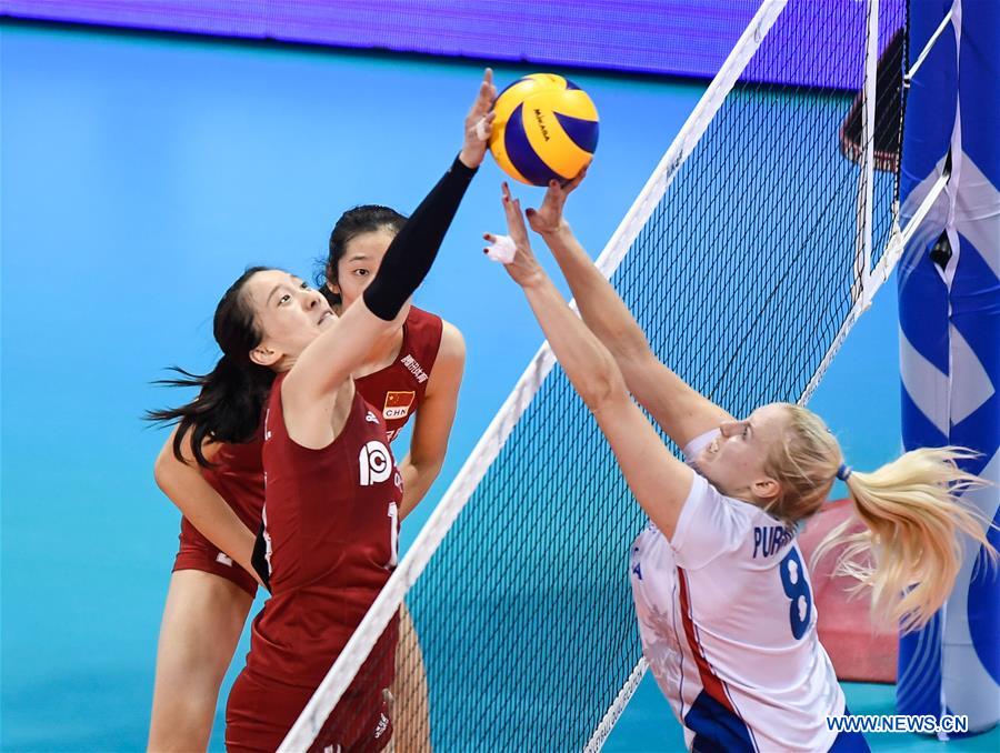 (SP)CHINA-NINGBO-FIVB-TOKYO VOLLEYBALL QUALIFICATION-CHN VS CZE