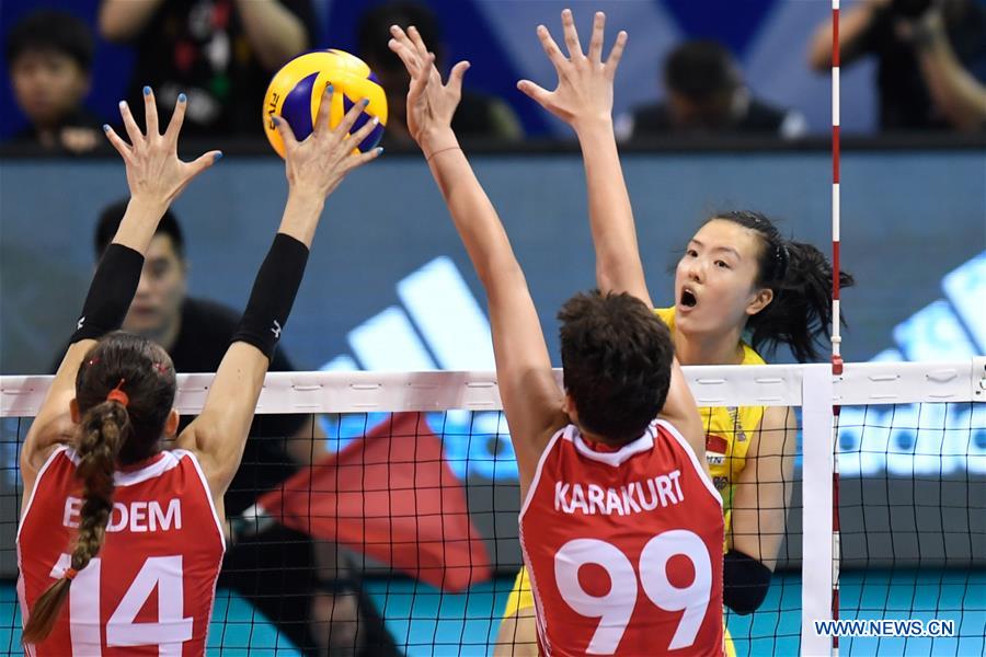 (SP)CHINA-NINGBO-FIVB-TOKYO VOLLEYBALL QUALIFICATION-CHINA-TURKEY(CN)