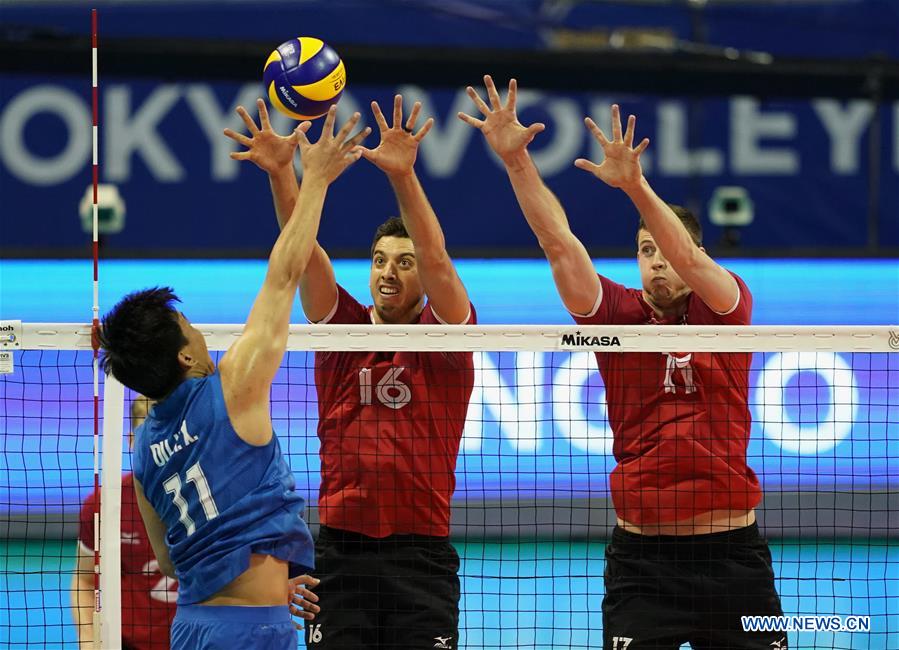 (SP)CHINA-NINGBO-FIVB-TOKYO VOLLEYBALL QUALIFICATION-CHN VS CAN (CN)