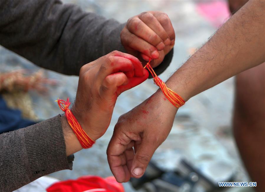 NEPAL-KATHMANDU-JANAI PURNIMA-FESTIVAL