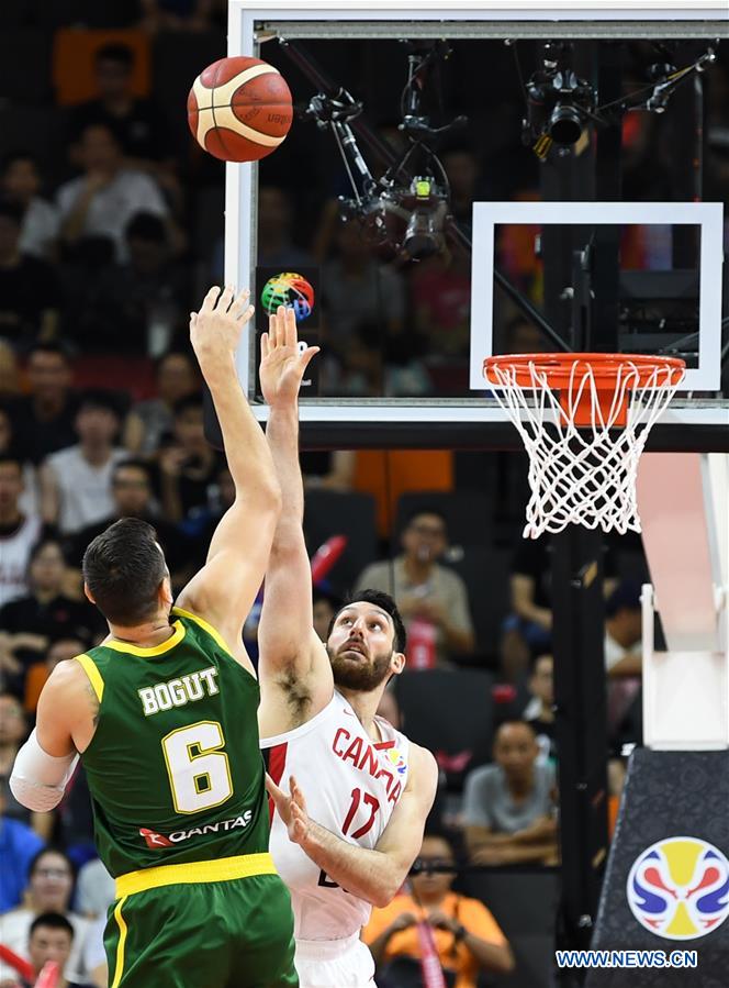 (SP)CHINA-DONGGUAN-BASKETBALL-FIBA WORLD CUP-GROUP H-AUSTRALIA VS CANADA (CN)