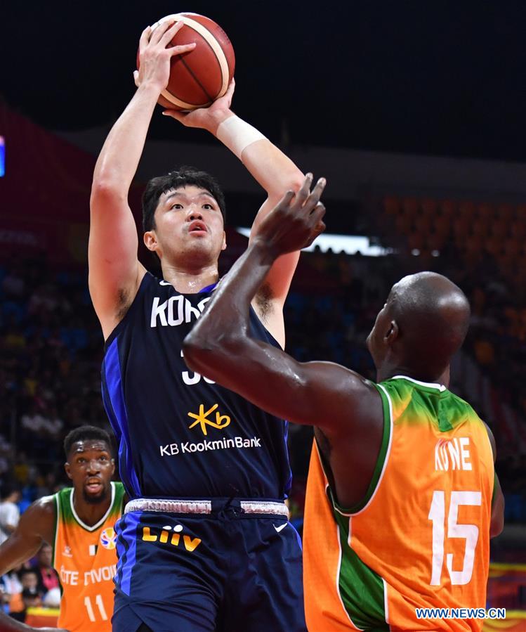 (SP)CHINA-GUANGZHOU-BASKETBALL-FIBA WORLD CUP-GROUP M-KOR VS CIV (CN)