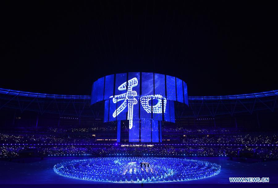 (SP)CHINA-ZHENGZHOU-NATIONAL TRADITIONAL GAMES OF ETHNIC MINORITIES-OPENING CEREMONY (CN)